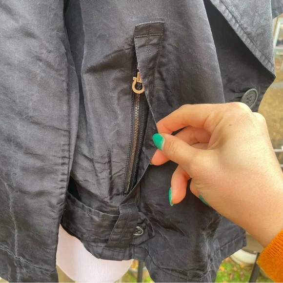 Salvatore Ferragamo black double breasted blouse top size EU 48 - Picture 7 of 15